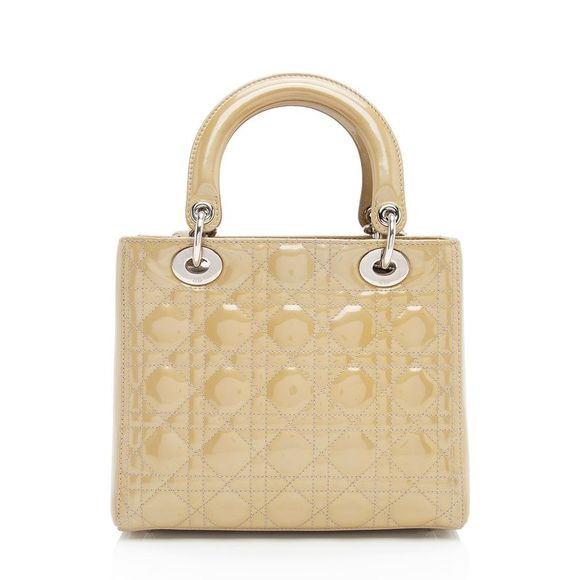 Dior Patent Leather Lady Dior Medium Tote - Picture 3 of 15